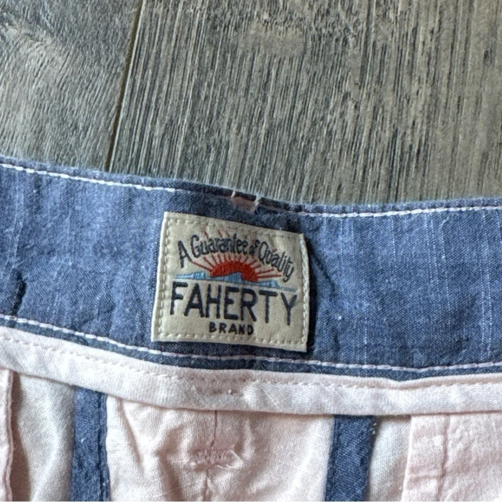 Faherty Chino Shorts Mens 33 & 40 Golf Linen Prep Malibu Summer Pink NEW w/Tags